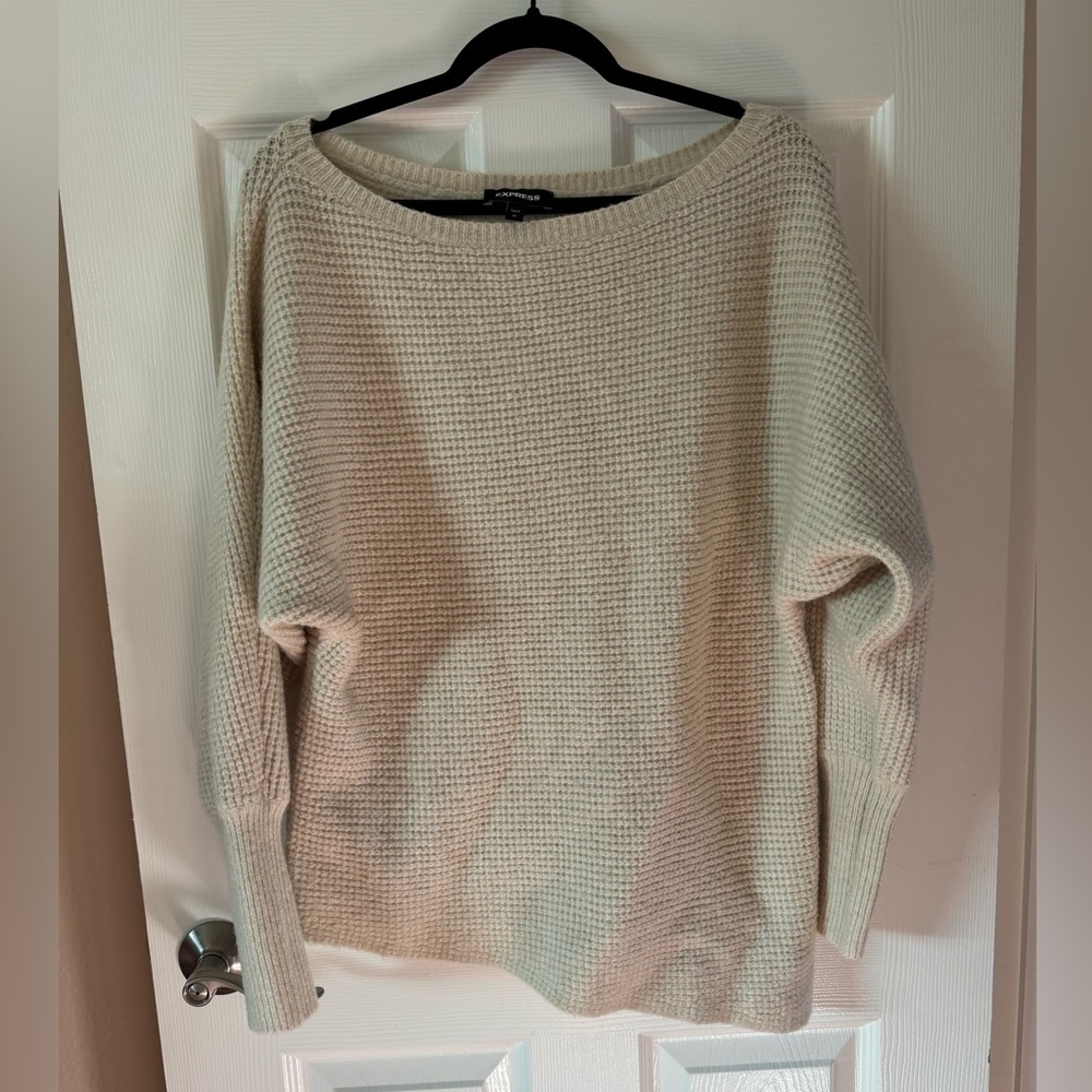 Express‎ Asymmetrical Stretchy Sweater Size Medium
